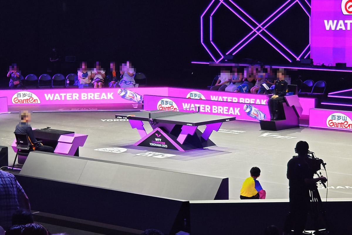 横浜BUNTAI WTT Champions 2025 国際卓球大会 PVCスポーツフロア施工事例